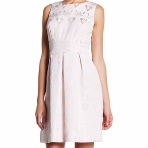 Sangria women 14P flare dress Jacquard fit jewel